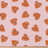 Printed Cotton DODY Light Pink / Vermilion